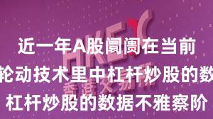 近一年A股阛阓在当前热门快速轮动技术里中杠杆炒股的数据不雅察阶
